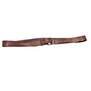 American Eagle Outfitters AEO Brown Leather Belt With‎ Metal Studs Size 40 Basic